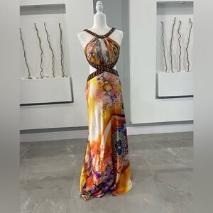 Dave & Johnny Vibrant Multicolor Maxi Dress